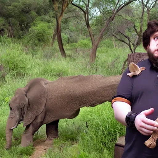 Image similar to Jontron goes on safari