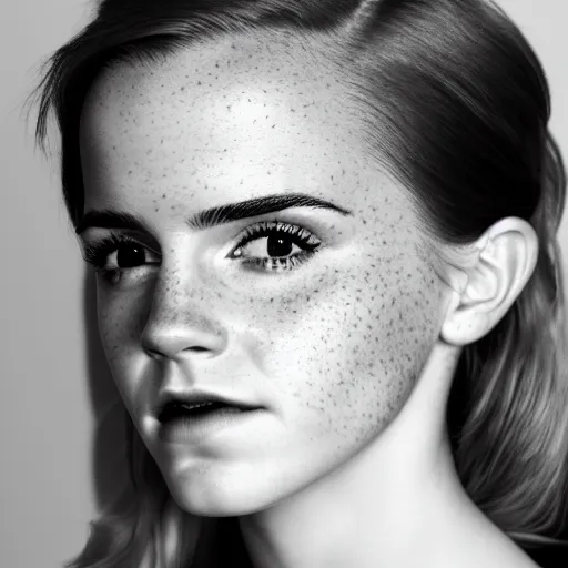 Prompt: close up portrait photo of emma watson, redhead freckles, 8 k, masterpiece, pinup, highly detailed, smooth, sharp focus