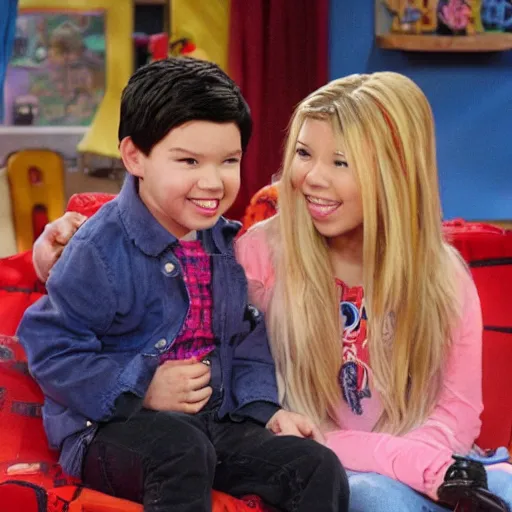 Prompt: donald trumo as a child in Icarly episode 4k