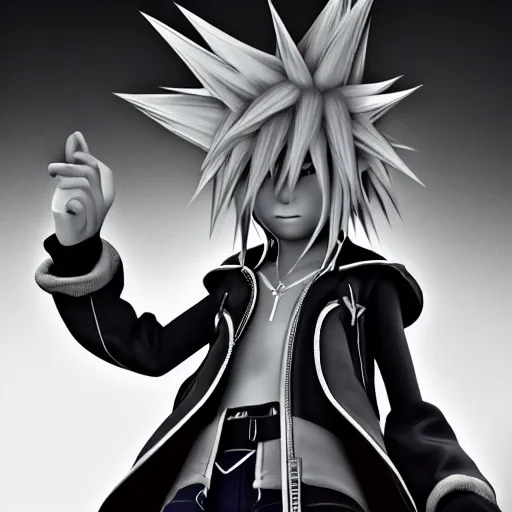 photo realistic image of axel from kingdom hearts,, Stable Diffusion,  avatar kingdom hearts ps4 