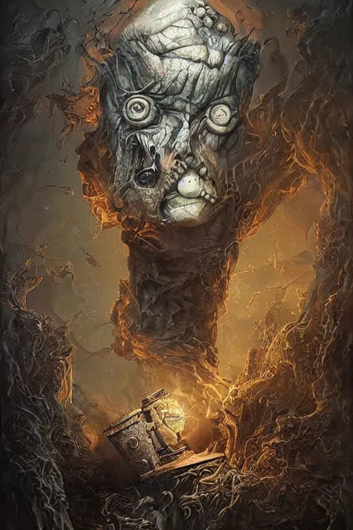 Prompt: Amazing digital art surrealist horror by Dariusz Zawadzki art by Dan May