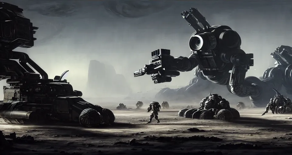 Prompt: hyper realistic sci - fi matte concept art painting of epic cinematic battle between mechwarriors fighting on the moon, guns, missiles, explosions, beautiful details, strong composition painted by kim jung guweta studio rutkowski, james gurney and greg rutkowski, and lucasfilm, smooth, intricate, detailed, sharp focus, cinematic