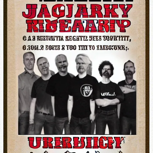 Image similar to jacks reality, union meeting poster