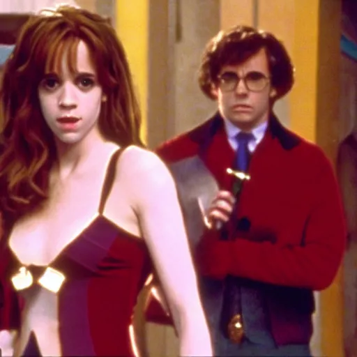 Prompt: sexy hermione granger in the austin powers movie