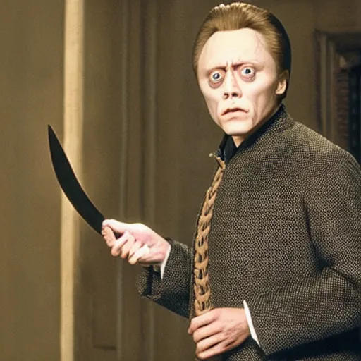 Image similar to christopher walken as lord voldemort