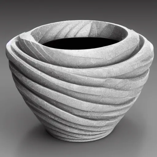 Image similar to a pestel shaded marble sculpture of leaf textured coffee cup by Zaha Hadid , 3d architecture, masterpiece