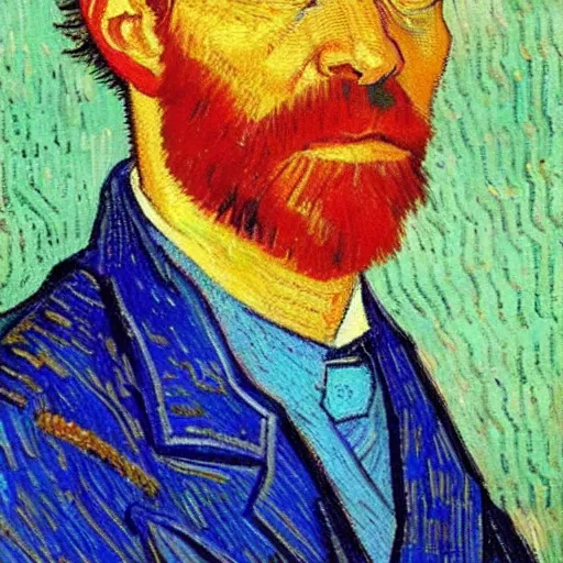 Prompt: edwin rutte in the style of vincent van gogh