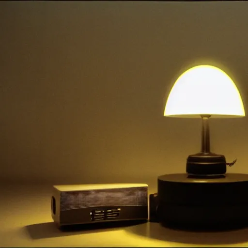 Image similar to crt televisions in a room with a lamp, claymation, 3 d, pixar, film grain, fisheye lens, made out of clay