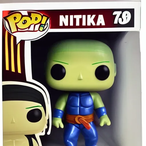 Image similar to Funko pop of a ninja turtle