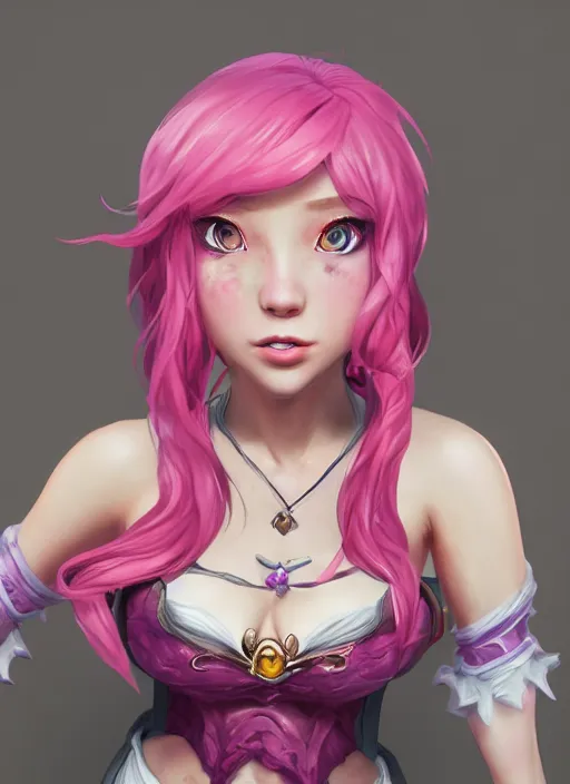 Prompt: joyful seraphine, from league of legends, pink hair, studio microphone, new musical instruments, au naturel, hyper detailed, digital art, trending in artstation, cinematic lighting, studio quality, smooth render, unreal engine 5 rendered, octane rendered, art style by klimt and nixeu and ian sprigger and wlop and krenz cushart