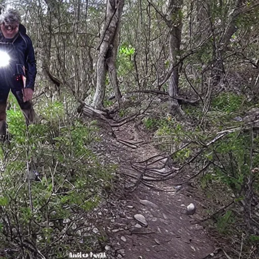 Prompt: antoni razzi trail cam footage