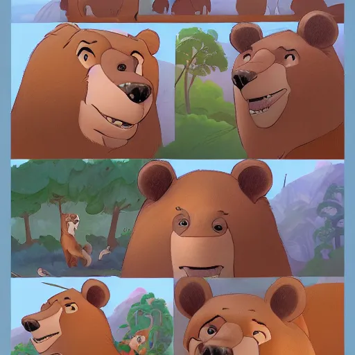 Image similar to Visual development for Disney’s Brother Bear