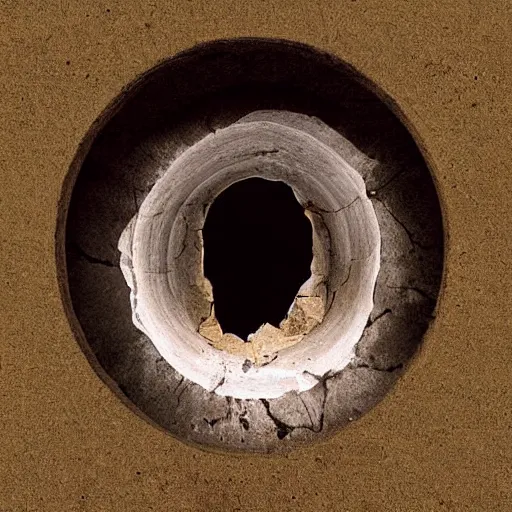 Image similar to a hole in my head, surreal photograph