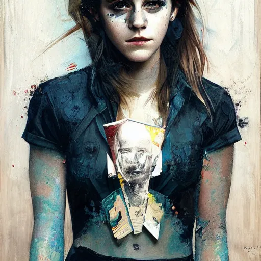 Image similar to emma watson by Sandra Chevrier by Richard Schmid by Jeremy Lipking by moebius by atey ghailan