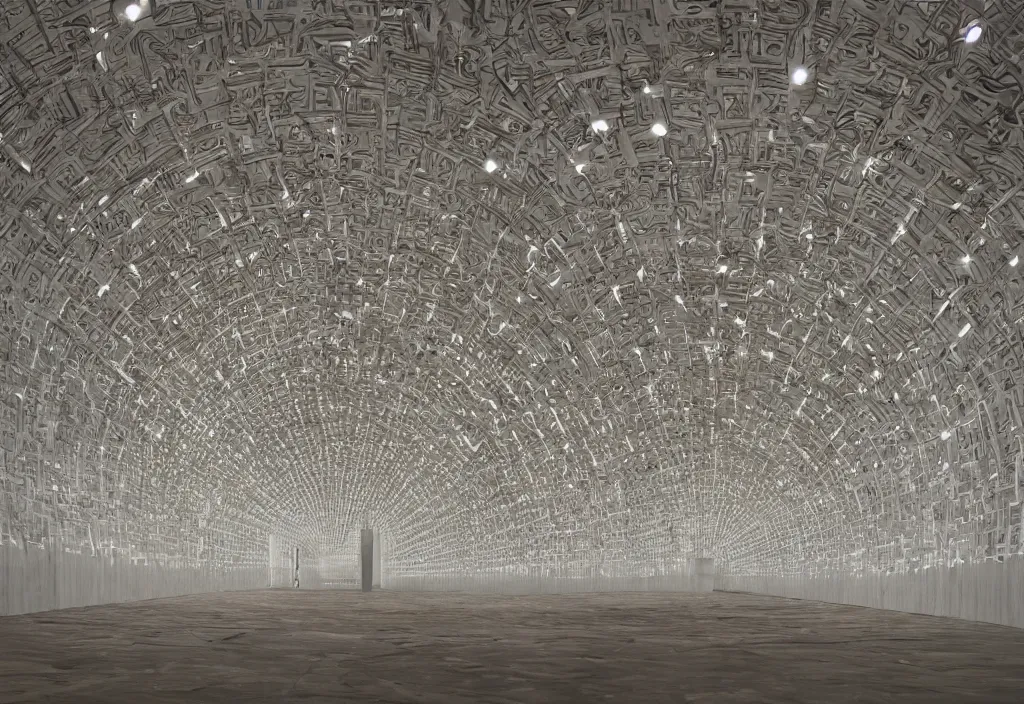 Image similar to A Stasis Chamber, Installation Art, by Ai Weiwei, V-Ray