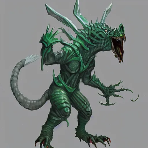 Image similar to highly detailed concept art for a Runescape high level boss monster