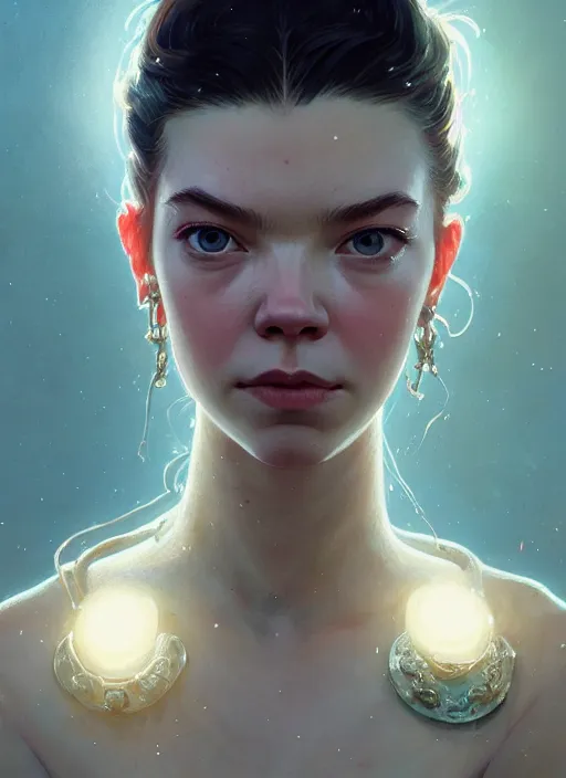 Image similar to Highly detailed portrait of Anya Taylor-Joy , in GTA V, Stephen Bliss, unreal engine, fantasy art by Greg Rutkowski, Loish, Rhads, ferdinand knab, Makoto Shinkai and Lois van baarle, ilya kuvshinov, rossdraws, Tom Bagshaw, alphonse mucha, global illumination, radiant light, detailed and intricate environment