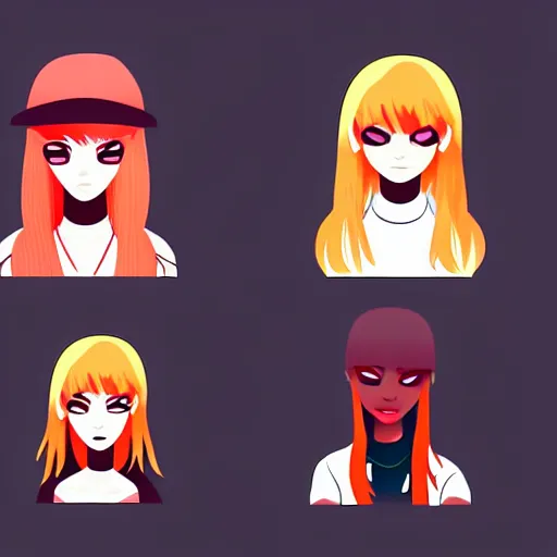 Image similar to 2 d character design, female rapper, vector art, digital art, portrait, 4 k, 8 k, sharp focus, smooth, illustration, concept art, music artist