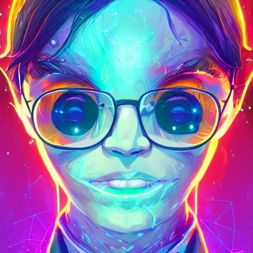 Image similar to skill magic geek inside matrix deepdream radiating a glowing aura stuff loot legends stylized digital illustration video game icon artstation lois van baarle, ilya kuvshinov, rossdraws,