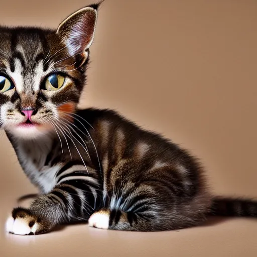 Image similar to a feline snake - kitten - hybrid, animal photography