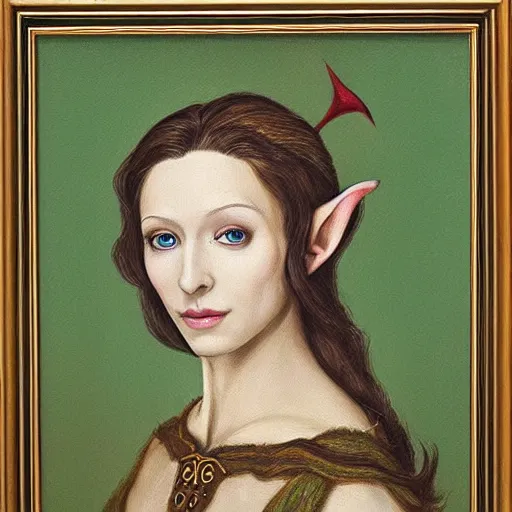 Prompt: a perfect portrait painting of an elf created by the combined forces of the greatest artists to have ever lived, masterpiece, scientists are baffled by how amazing this portrait is, perfect in every way, most interesting ever