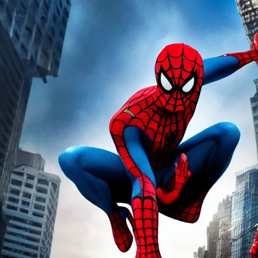 Image similar to spiderman by pixar