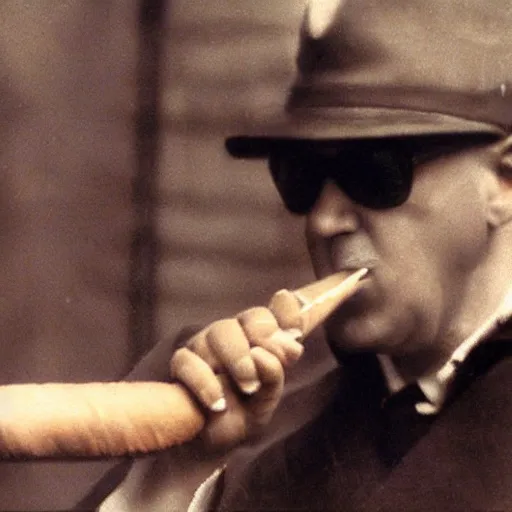 Prompt: photo of bingus smoking a cigar