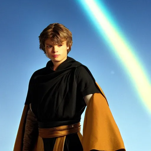 Prompt: Mel Hibson as Anakin skywalker