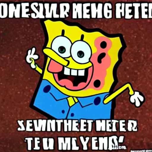 Prompt: spongebob meme latest funny