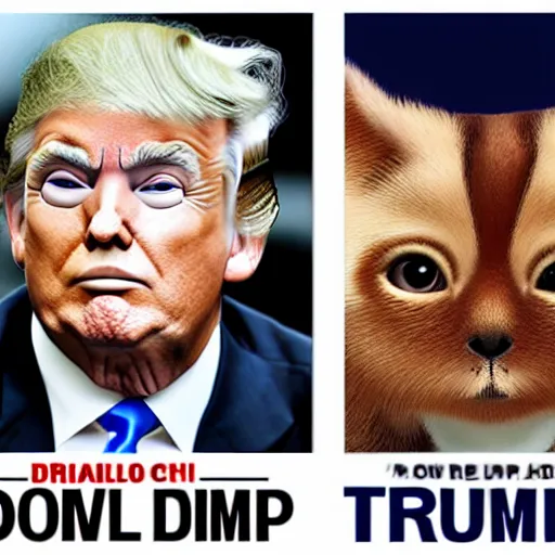 Prompt: donald trump calico critter