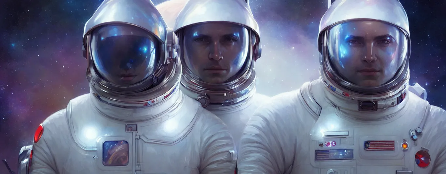 Image similar to Spaceman man futuristic portrait, highly detailed, digital painting, artstation, concept art, smooth, sharp focus, illustration, art by artgerm and greg rutkowski and alphonse mucha