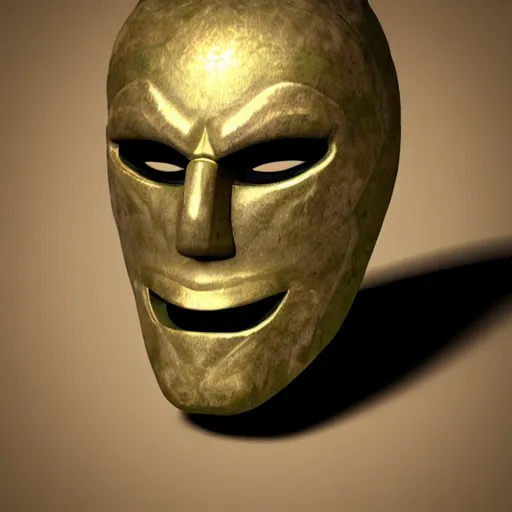 Image similar to the mask as a 3 d render, unreal engine