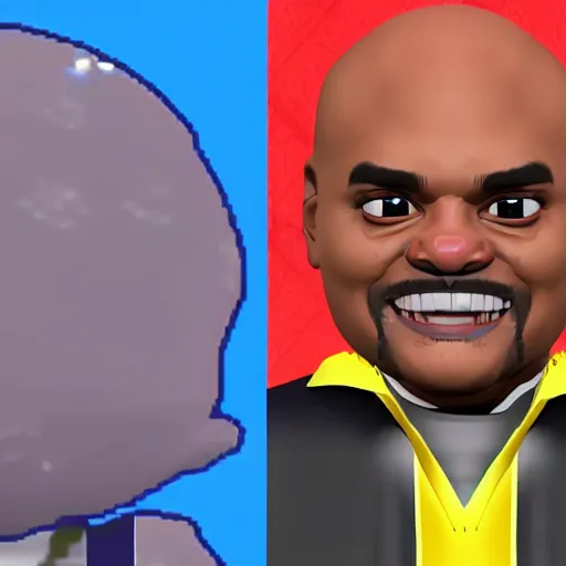Image similar to in - game footage of charles barkley in undertale
