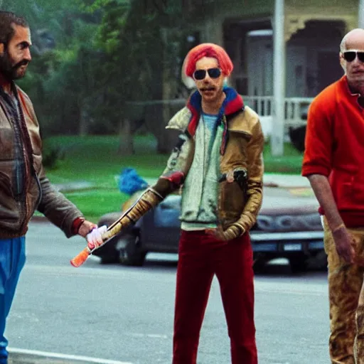 Image similar to a still of from the movie the royal tenenbaums crossover with the game far cry 3