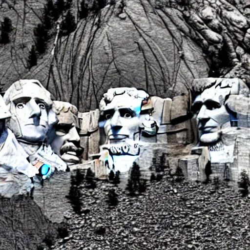 Image similar to mount rushmore with donald trump face,