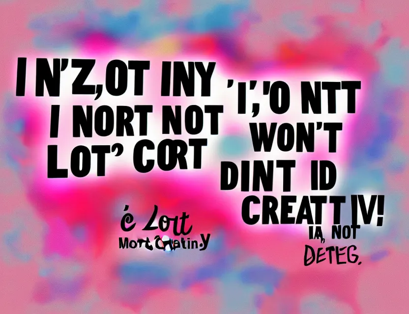 Image similar to i'm not lazy i'm creative! digital art