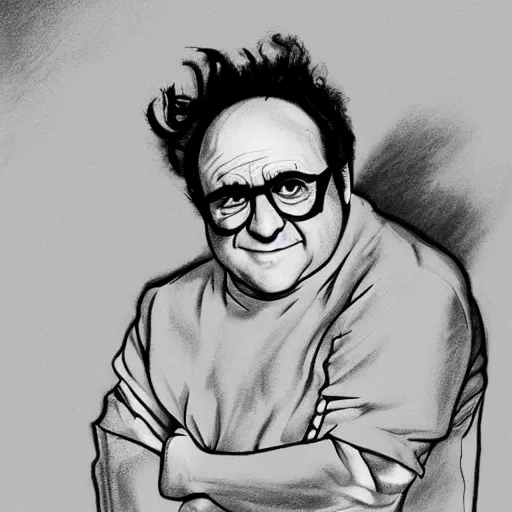 Prompt: a portrait of danny devito posing in a scenic environment by hirohiko araki, jojos bizarre adventure, trending on artstation