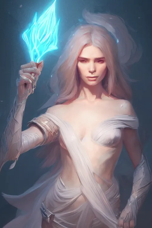 Prompt: beautiful sorceress, accurate anatomy, only two hands, highly detailed, digital painting, artstation, concept art, smooth, sharp focus, illustration, Unreal Engine 5, 8K, art by sakimichan and greg rutkowski and edgar maxence