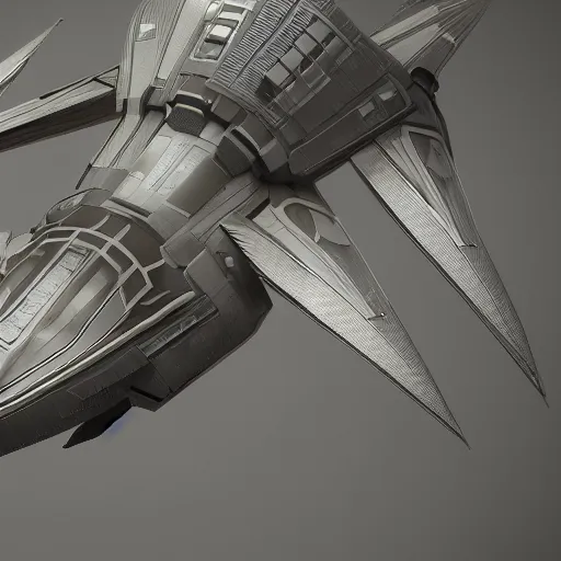 Prompt: spaceship design, unreal engine, ultra detailed, photo - realistic, symmetric, octane render