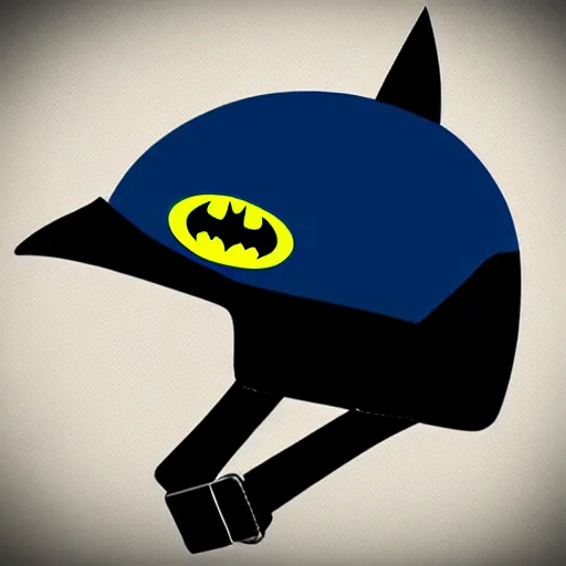 Image similar to batman inspired helmet with the jokers color palette and graffiti