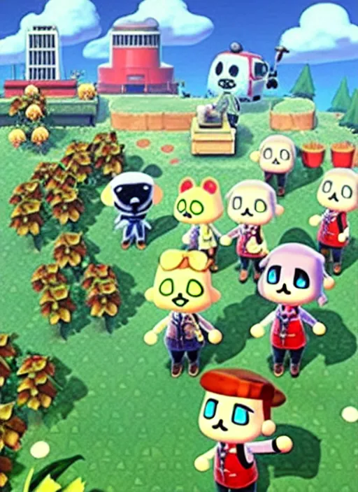 Image similar to fallout : animal crossing, promotional image, official media