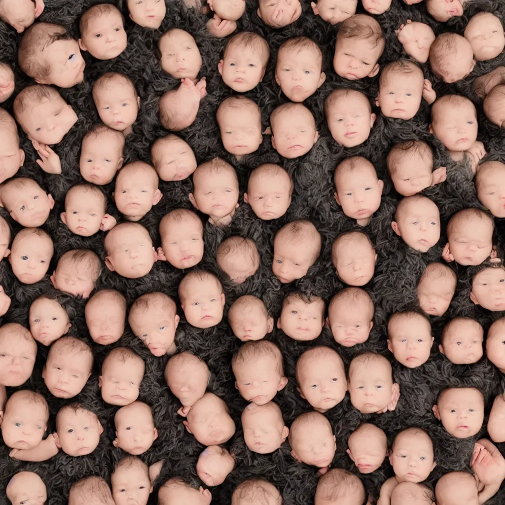 Image similar to tiny baby heads