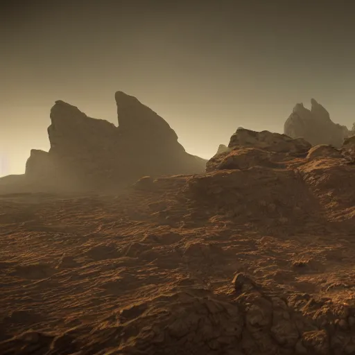 Image similar to a grotesque alien landscape, cinematic, unreal engine 5