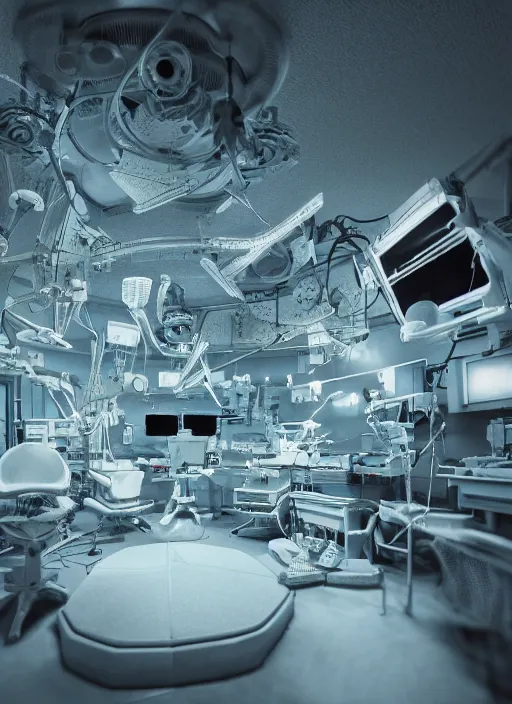 Prompt: cinematic shot epic, hyper realistic, mood lighting, fantasy, detailed operating room, highly detailed, super realistic, perfect lighting pixel sorting, style sheet