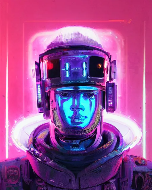 Image similar to detailed portrait Neon Emperor Caesar, cyberpunk futuristic neon, reflective pink and blue coats, decorated with traditional Rome ornaments, burning Rome behind by Ismail inceoglu dragan bibin hans thoma greg rutkowski Alexandros Pyromallis Nekro Rene Maritte Illustrated, Perfect face, fine details, realistic shaded, fine-face, pretty face