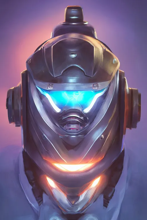 Image similar to epic mask helmet robot ninja portrait stylized as fornite style game design fanart by concept artist gervasio canda, behance hd by jesper ejsing, by rhads, makoto shinkai and lois van baarle, ilya kuvshinov, rossdraws global illumination radiating a glowing aura global illumination ray tracing hdr render in unreal engine 5