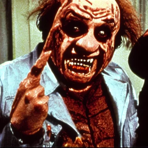 Prompt: Danny Devito as a Freddy Krueger in a Nightmare on Elm Street (1984)