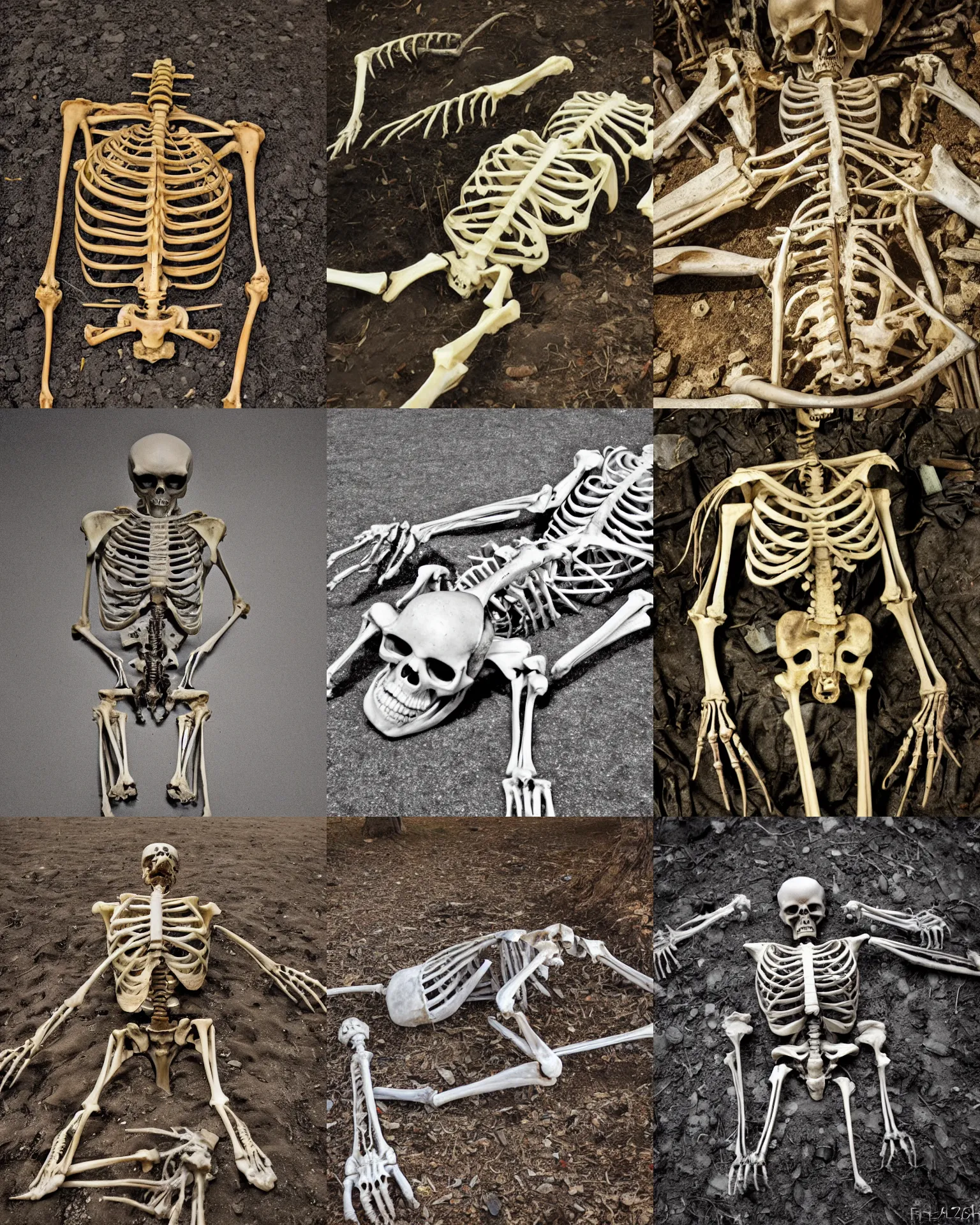 Prompt: documentary photo of alien demiurge skeleton remains, f22, DSLR, Nikon