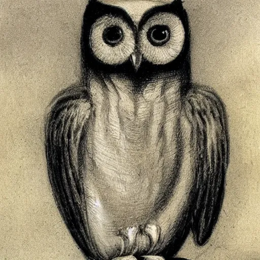 Prompt: owl by henry fuseli