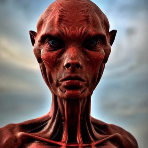 Image similar to beautiful mars alien, extremely human detailed, brutal human detailed!!!, hdr human detailed, photo hyper realistic, the best photograph of august, pinterest render, vogue render